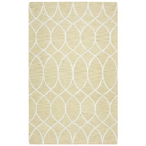 Alora Decor Berlin 5' x 8' Trellis Beige/Gray/Rust/Blue Hand-Tufted Area Rug