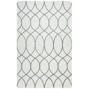 Alora Decor Berlin 10' x 14' Trellis Khaki/Gray/Rust/Blue Hand-Tufted Area Rug
