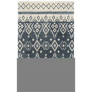 Alora Decor Lavine 10' x 13' Tribal Motif Natural/Gray/Dk Blue/Blue Area Rug