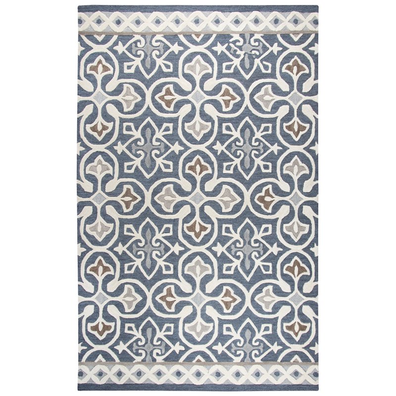Alora Decor Lavine 10' x 13' Blue/Gray/Natural/Taupe/Gray Hand-Tufted Rug