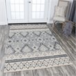 Alora Decor Lavine 9' x 12' Tribal Motif Natural/Gray/Dk Gray Area Rug