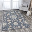 Alora Decor Cascade 9' x 12' Floral Dk Gray/Blue Gray/Tan/Coco/Gray Area Rug