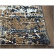 Alora Decor Elect 9' x 12' Brown/Blue/Brown Power-Loomed/Hybrid Area Rug