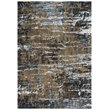 Alora Decor Elect 9' x 12' Brown/Blue/Brown Power-Loomed/Hybrid Area Rug