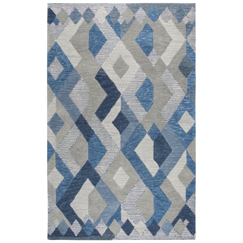 Alora Decor Geneva 10' x 13' Geometric Natural/Ivory Hand-Tufted Area Rug