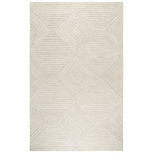 Alora Decor Geneva 10' x 13' Solid Natural/Ivory Hand-Tufted Area Rug