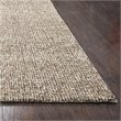 Alora Decor London 9' x 12' Solid Brown/Gray/Rust/Blue Hand-Tufted Area Rug