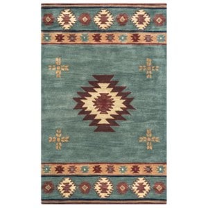 Alora Decor Ryder 12' x 15' Tribal Gray Blue/Rust/Burgundy/Tan/Khaki Rug