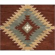 Alora Decor Ryder 10' Round Tribal Rust/Khaki/Navy/Sage Hand-Tufted Rug