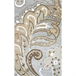 Alora Decor Makalu 10' x 13' Paisley Gray/Natural Hand-Tufted Area Rug