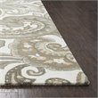 Alora Decor Makalu 9' x 12' Paisley Beige/Natural Hand-Tufted Area Rug