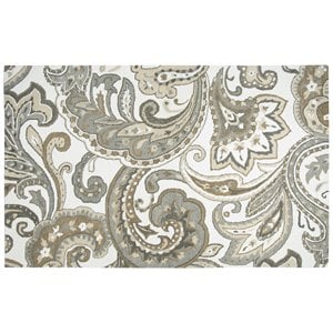 Alora Decor Makalu 9' x 12' Paisley Beige/Natural Hand-Tufted Area Rug