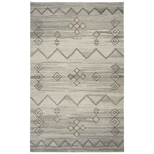 Alora Decor Makalu 9' x 12' Moroccan Gray/Natural Hand-Tufted Area Rug