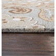 Alora Decor Makalu 9' x 12' Paisley Gray/Natural Hand-Tufted Area Rug