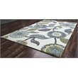 Alora Decor Milan 12' x 15' Floral Sage/Blue-Teal/Gray/Rust/Blue Area Rug