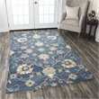 Alora Decor Napoli 12' x 15' Traditional Motifs Blue/Ivory Hand-Tufted Area Rug