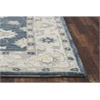 Alora Decor Napoli 9' x 12' Traditional Motifs Blue/Ivory Hand-Tufted Area Rug