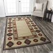 Alora Decor Ryder 9' x 12' Tribal Burgundy/Tan/Rust/Navy/Sage Area Rug
