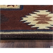 Alora Decor Ryder 9' x 12' Tribal Burgundy/Tan/Rust/Navy/Sage Area Rug