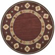 Alora Decor Ryder 10' Round Tribal Burgundy/Tan/Rust/Navy/Sage Hand-Tufted Rug