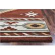 Alora Decor Ryder 9' x 12' Tribal Rust/Khaki/Navy/Sage Hand-Tufted Area Rug