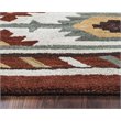 Alora Decor Ryder 9' x 12' Tribal Rust/Khaki/Navy/Sage Hand-Tufted Area Rug