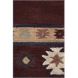 Alora Decor Ryder 10' Round Tribal Burgundy/Tan/Sage/Navy Hand-Tufted Rug