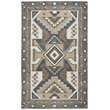 Alora Decor Ryder 9' x 12' Southwest/Tribal Gray/Tan Hand-Tufted Area Rug