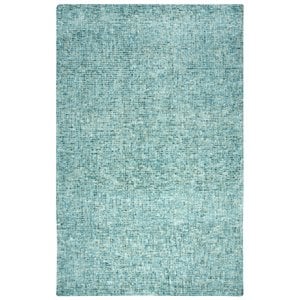 Alora Decor Storm 10' x 13' Tweed Teal/Beige Hand-Tufted Area Rug