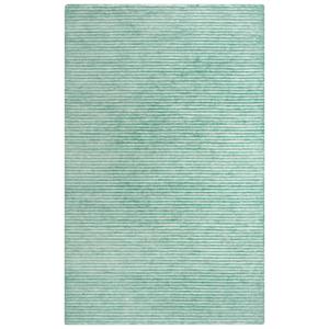 Vista Aqua Blue 7'9&quotX9'9&quot Tufted Recycled Polyester Rug