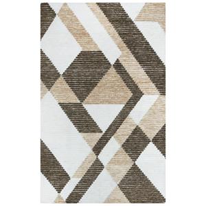 Vista Brown 5'X7'6&quot Tufted Recycled Polyester Rug