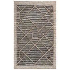 Vista Brown 5'X7'6&quot Tufted Recycled Polyester Rug