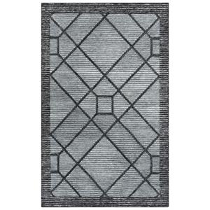 Vista Gray 5'X7'6&quot Tufted Recycled Polyester Rug