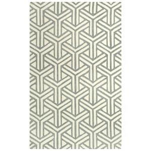 Alora Decor Ellis Gray 5'X7'6&quot Tufted Wool Rug