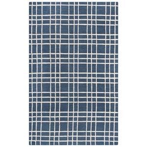 Alora Decor Lofton Blue 5'X7'6&quot Tufted Wool Rug