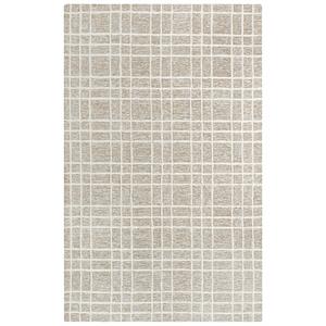 Alora Decor Lofton Brown 7'9&quotX9'9&quot Tufted Wool Rug