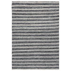 Alora Decor Kolkata Black 5'X7'6&quot Hand Woven Thick Wool Rug