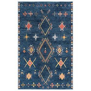 Alora Decor Catawba Blue 5'X7'6&quot Tufted Wool/Poly Rug