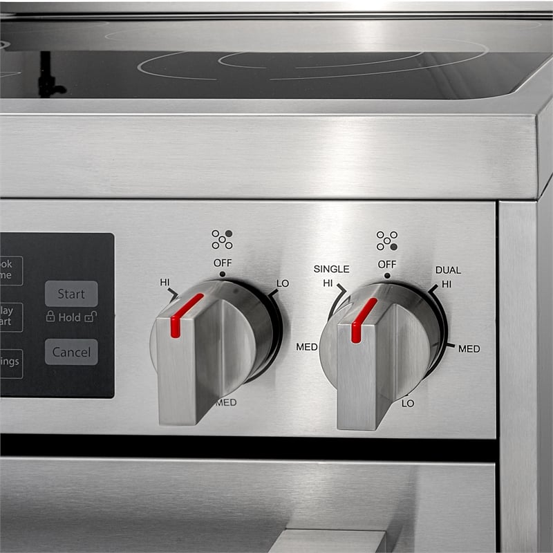 30 in. Vista Coll 5 cu. ft. Electric Ceramic Glass Range in Stainless Steel