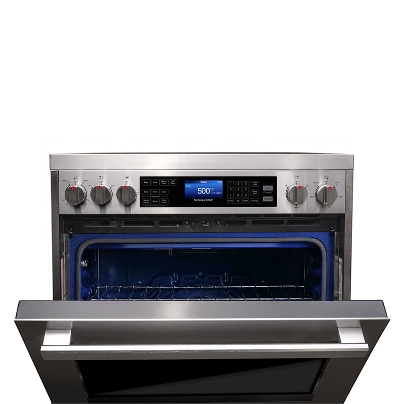 30 in. Vista Coll 5 cu. ft. Electric Ceramic Glass Range in Stainless Steel