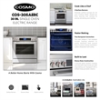 30 in. Vista Coll 5 cu. ft. Electric Ceramic Glass Range in Stainless Steel