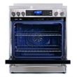 30 in. Vista Coll 5 cu. ft. Electric Ceramic Glass Range in Stainless Steel
