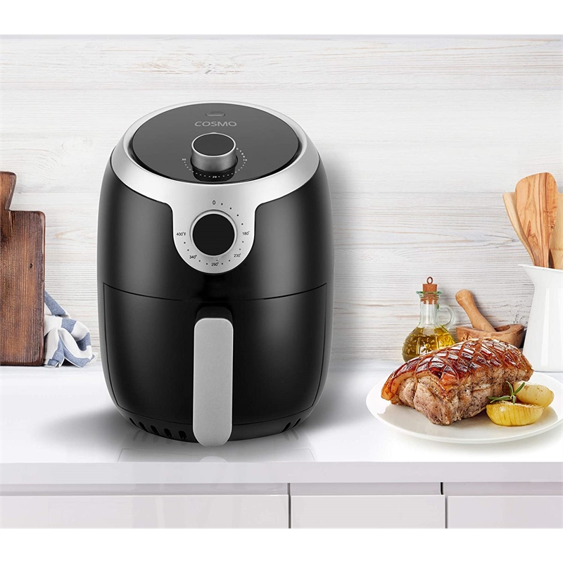 2.3 Quart Electric Hot Air Fryer with Temperature Control and Timer