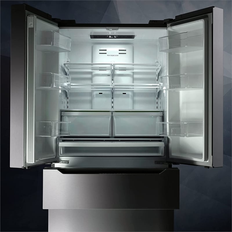 22.5 cu. ft. 4-Door French Door Refrigerator in Stainless Steel