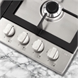 24 in. Gas Cooktop in Stainless Steel with 4 Sealed Burners