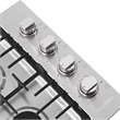 30 in. Gas Cooktop in Stainless Steel with 4 Italian Made Burners