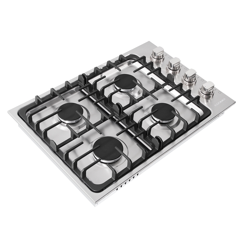 30 in. Gas Cooktop in Stainless Steel with 4 Italian Made Burners