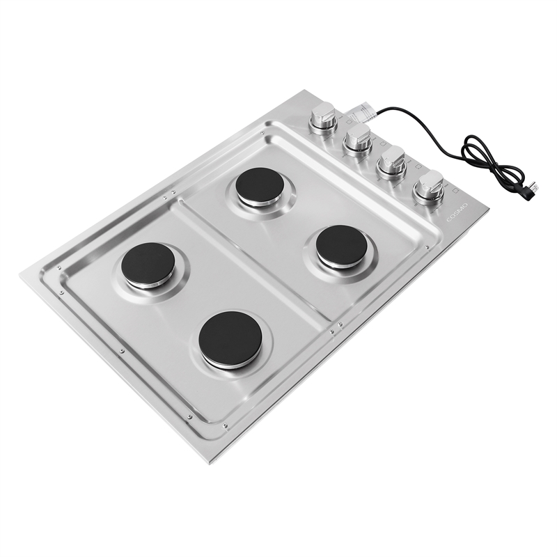 30 in. Gas Cooktop in Stainless Steel with 4 Italian Made Burners