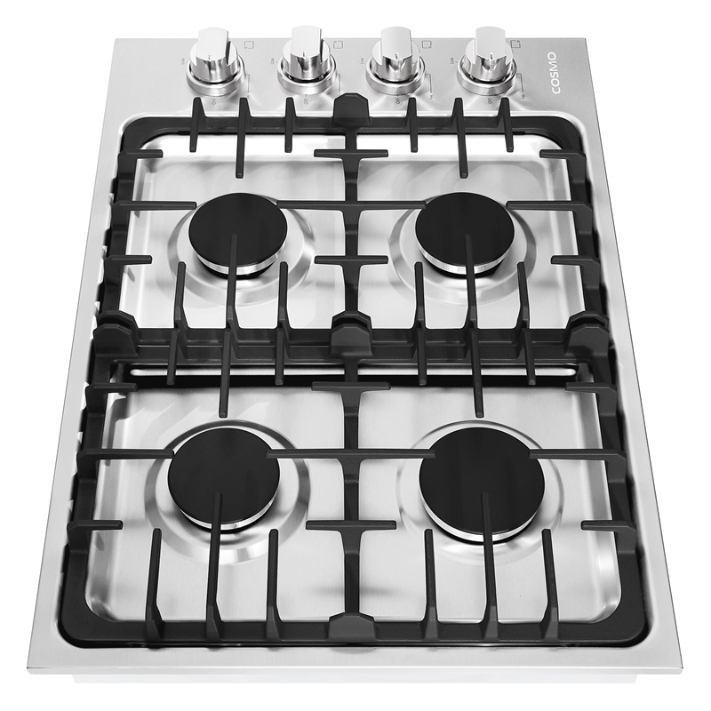30 in. Gas Cooktop in Stainless Steel with 4 Italian Made Burners