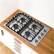 30 in. Gas Cooktop in Stainless Steel with 4 Italian Made Burners
